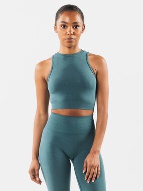 Alphalete Stratus Crop Tank - Ocean